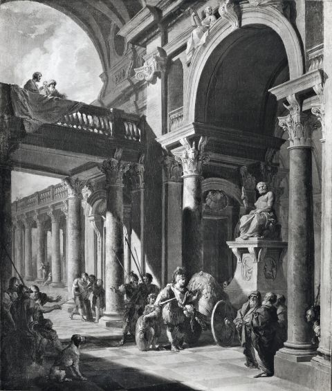 R. B. Fleming and Co. — Panini Giovanni Paolo - sec. XVIII - Alessandro Magno taglia il nodo gordiano — insieme